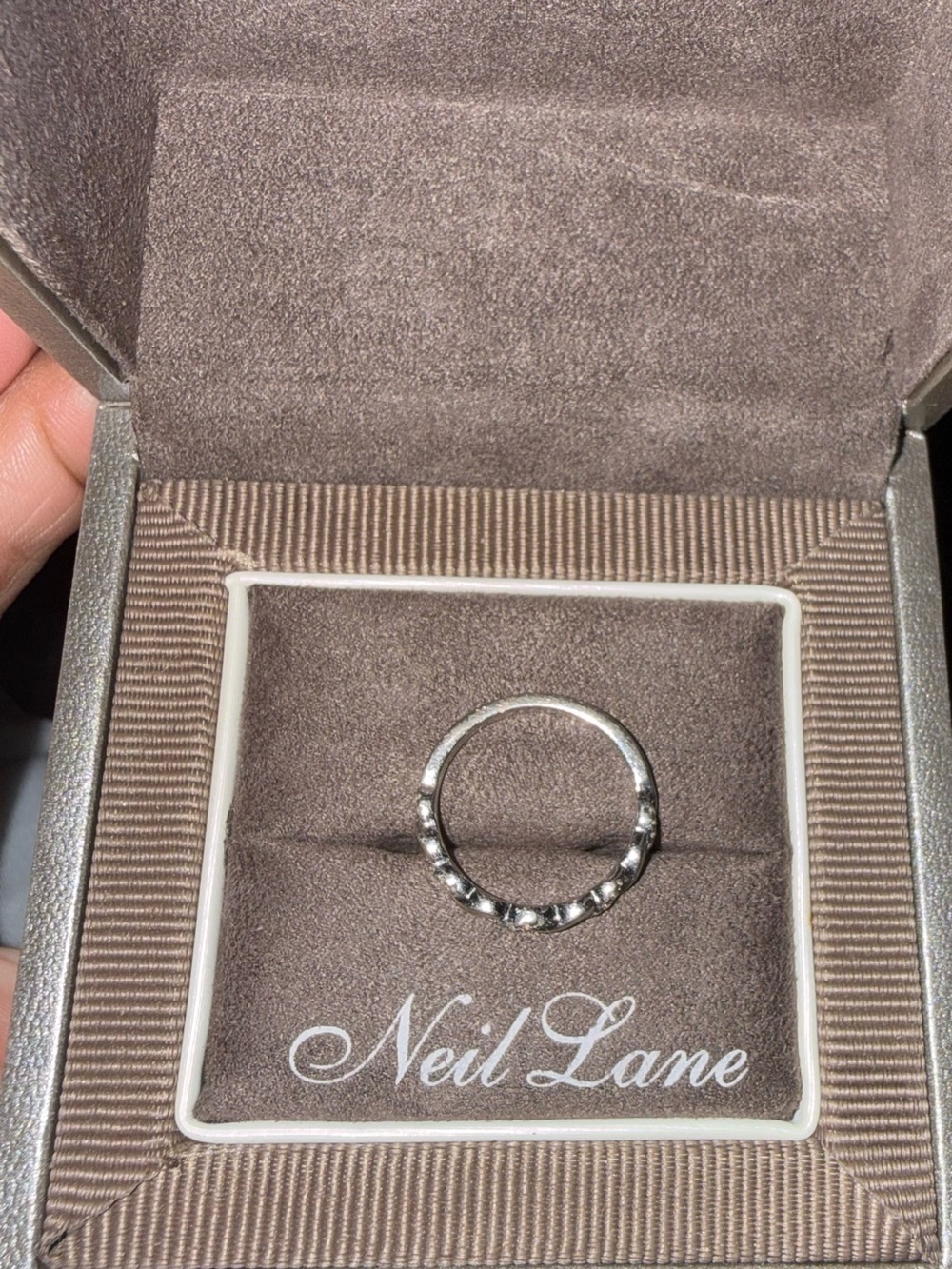 Neil Lane Twisted Diamond Accent Ring in White - Picture 5 of 6